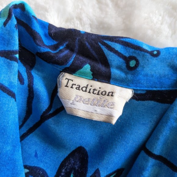 Y2K Blue Tropical Shirt - Picture 6 of 6